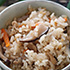 おいしいホクホクの「鶏の炊き込みご飯」