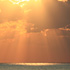 響灘に沈む夕陽